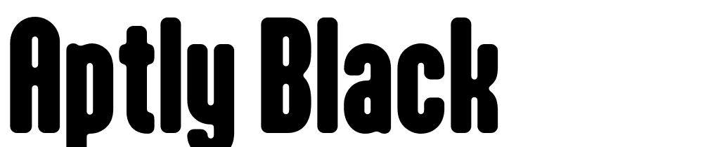 Aptly-Black font family download free