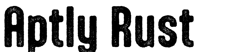 Aptly-Rust font family download free