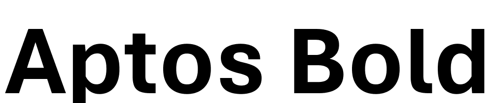 Aptos-Bold font family download free