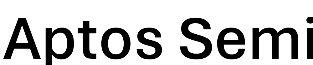 Aptos-SemiBold font family download free