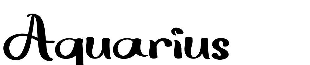 Aquarius font family download free