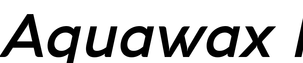 Aquawax-Pro-Trial-DemiBold-Italic font family download free