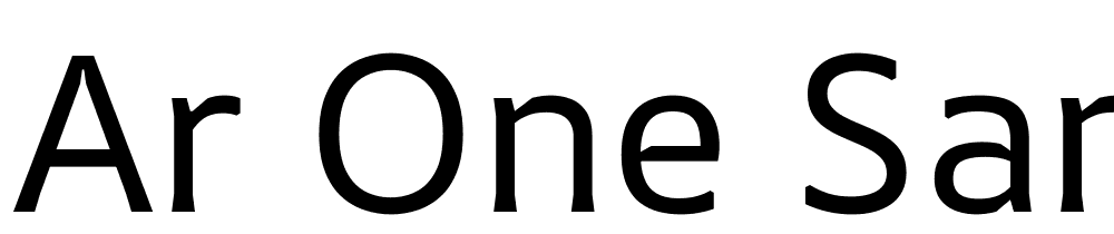 ar-one-sans font family download free