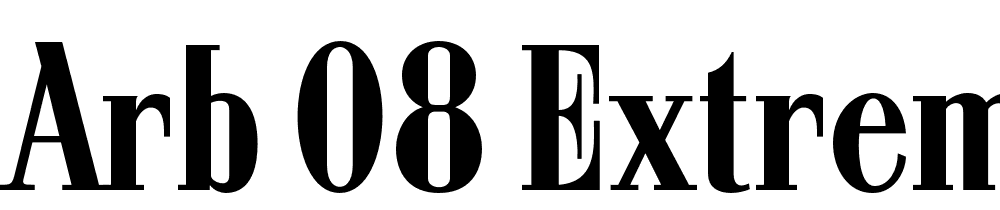 ARB-08-Extreme-Roman-AUG-32-CAS-Normal font family download free