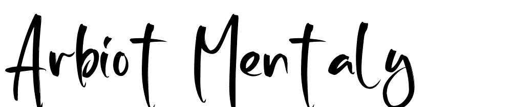 Arbiot Mentaly font family download free