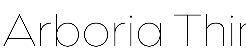 Arboria-Thin font family download free