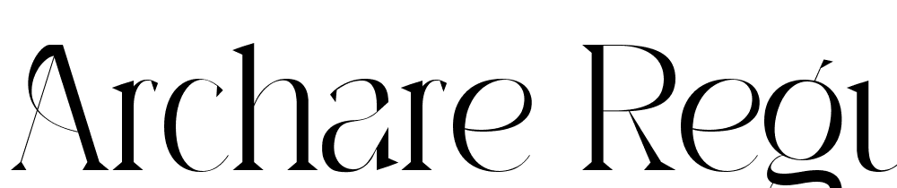 Archare-Regular font family download free