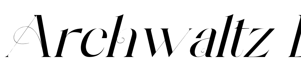 Archwaltz-Demo-Italic font family download free