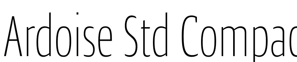 Ardoise-Std-Compact-Thin font family download free