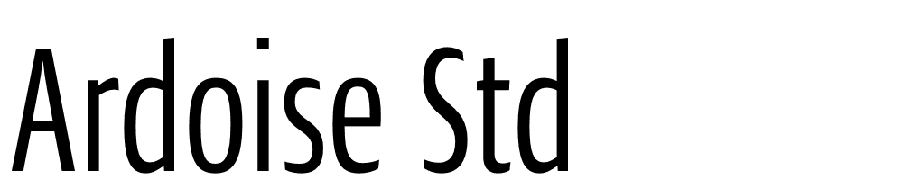 Ardoise Std font family download free