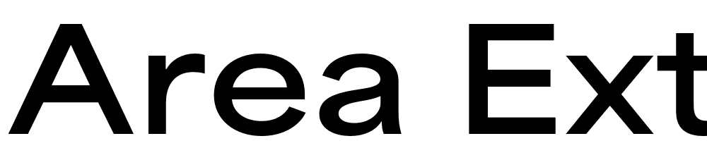 Area-Extended-Bold font family download free