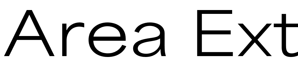Area-Extended-Regular font family download free