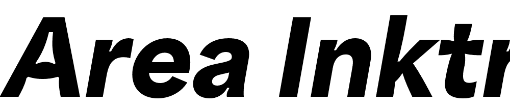 Area-Inktrap-Black-Italic font family download free