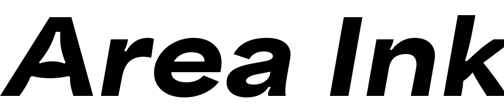 Area-Inktrap-Extended-Black-Italic font family download free