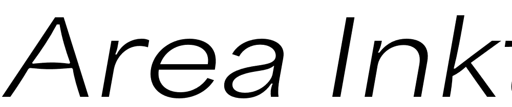 Area-Inktrap-Extended-Regular-Italic font family download free