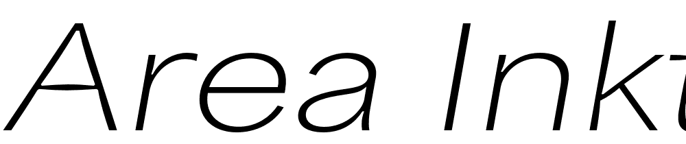 Area-Inktrap-Extended-Thin-Italic font family download free