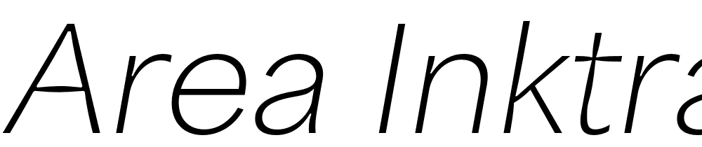 Area-Inktrap-Thin-Italic font family download free