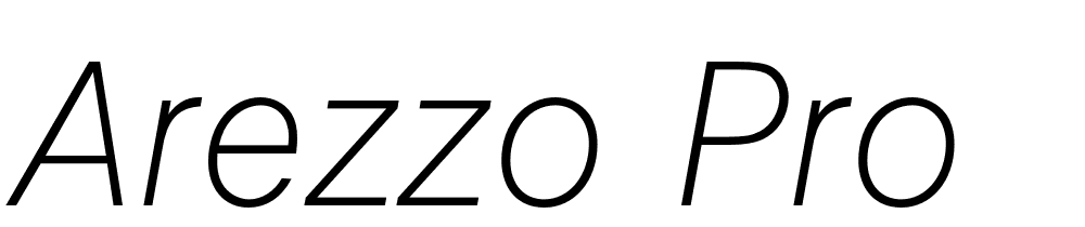 Arezzo Pro font family download free