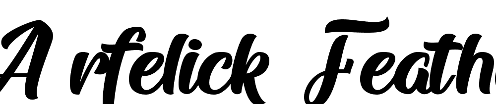 Arfelick-Feather font family download free