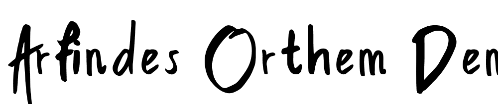 Arfindes-Orthem-Demo-Regular font family download free