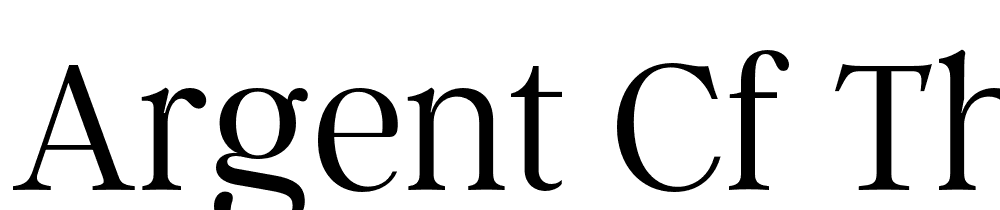 Argent-CF-Thin font family download free