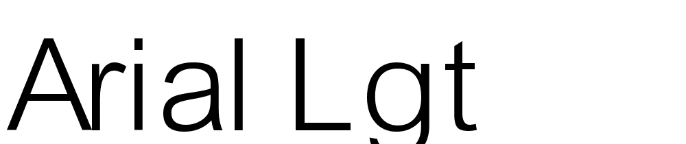 Arial-Lgt font family download free