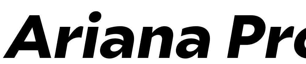 Ariana-Pro-Black-Italic font family download free