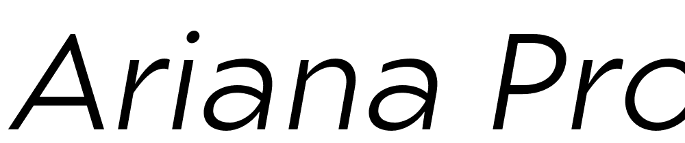Ariana-Pro-Book-italic font family download free