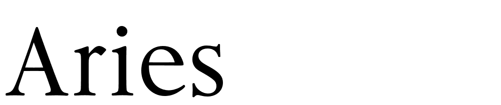 Aries font family download free