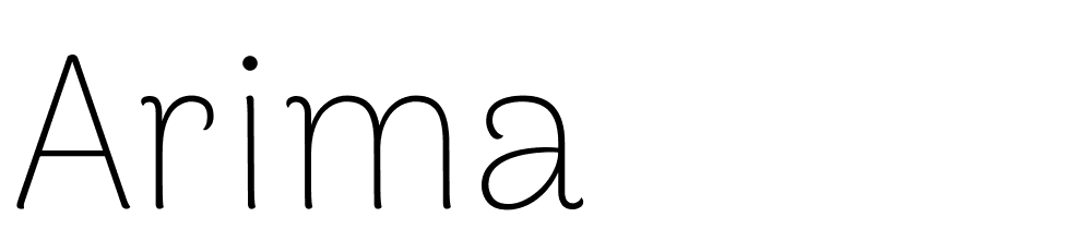 arima font family download free