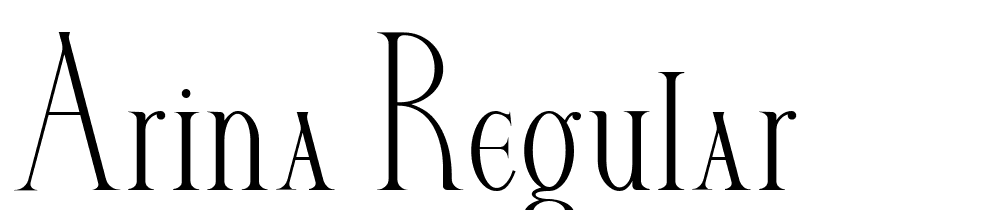 Arina-Regular font family download free