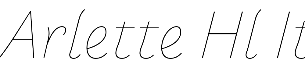 Arlette-Hl-Italic font family download free