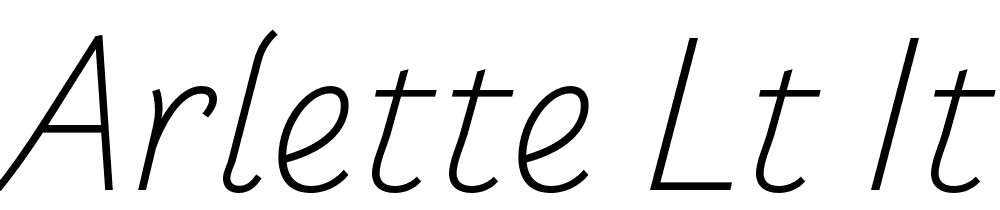 Arlette-Lt-Italic font family download free