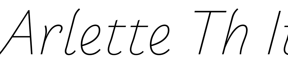 Arlette-Th-Italic font family download free