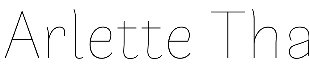 Arlette-THA-Hl font family download free