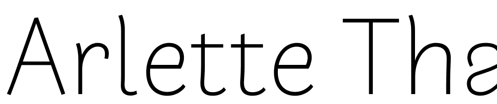 Arlette-THA-Lt font family download free