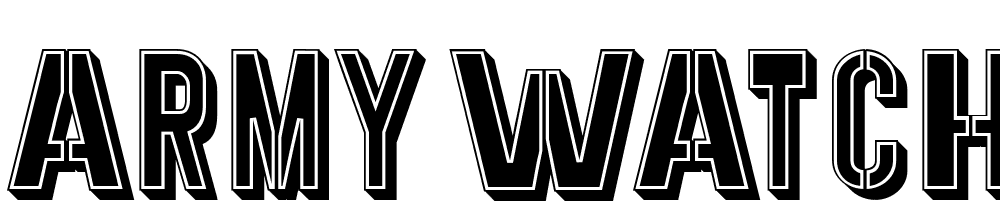 army-watch font family download free