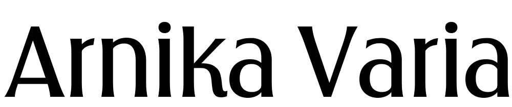 Arnika Variable font family download free