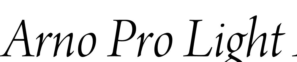 Arno-Pro-Light-Italic-Display font family download free