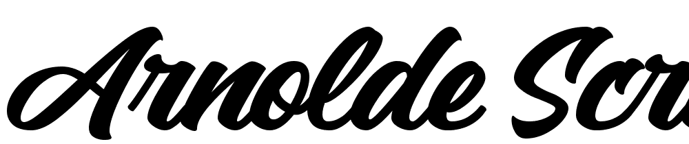 Arnolde Script PERSONAL USE font family download free