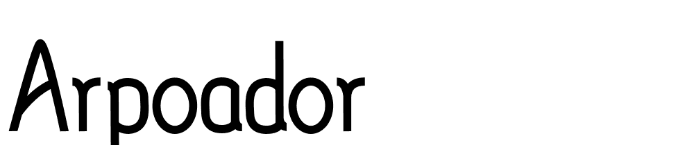 arpoador font family download free