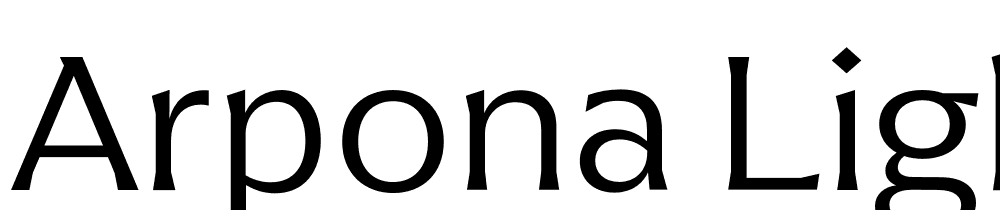 Arpona-Light font family download free