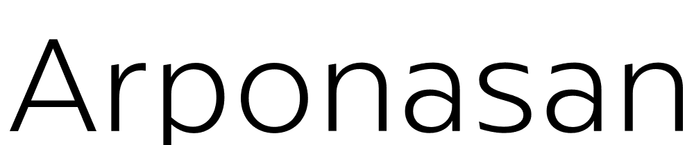 ArponaSans-ExtraLight font family download free