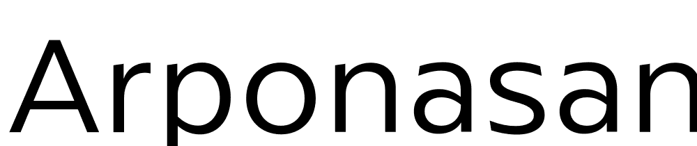ArponaSans-Light font family download free