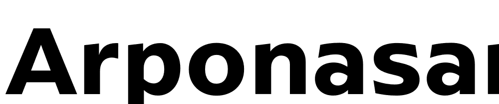 ArponaSans-SemiBold font family download free