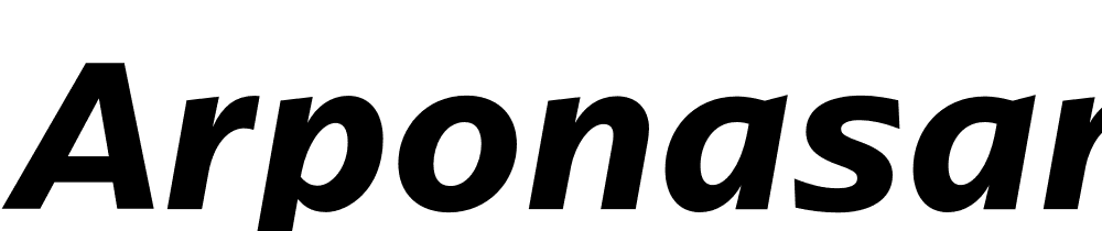 ArponaSans-SemiBold-Italic font family download free