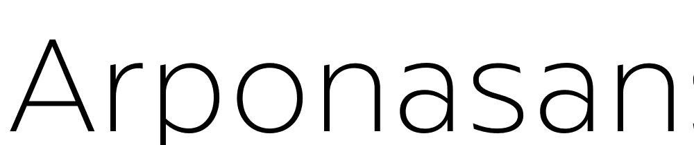 ArponaSans-Thin font family download free
