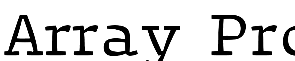 Array-Proportional-Regular font family download free