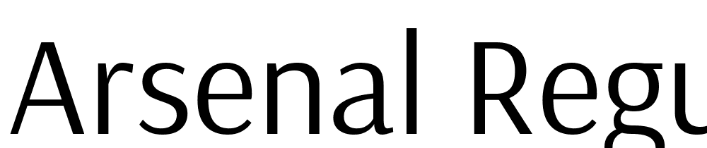 Arsenal-Regular font family download free