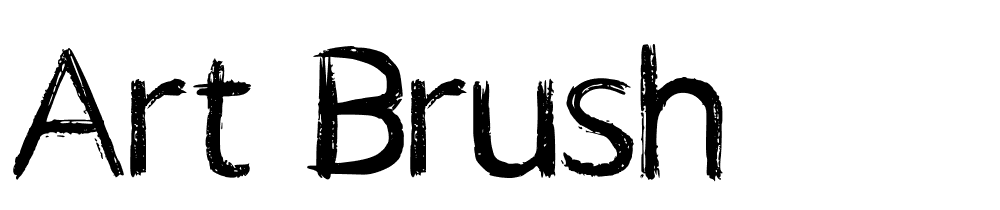 Art Brush font family download free